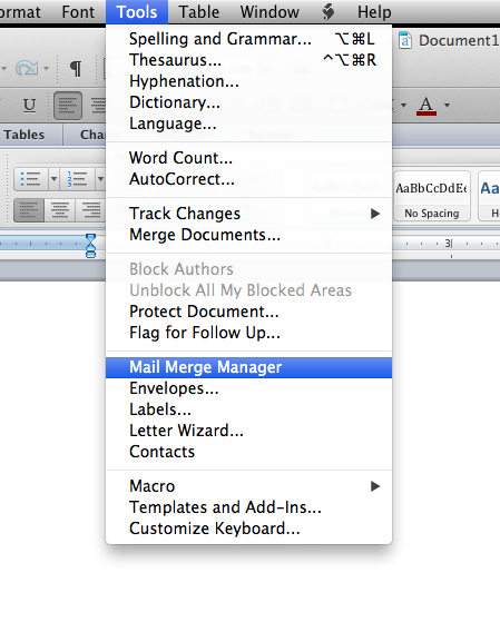Office For Mac Mail Merge